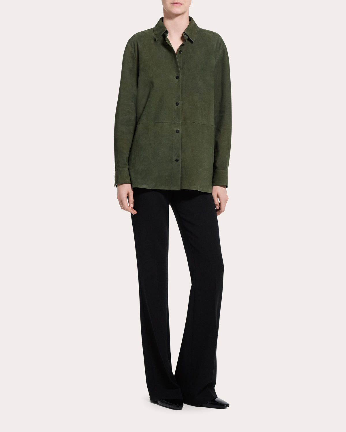 Suede Classic Button-Up