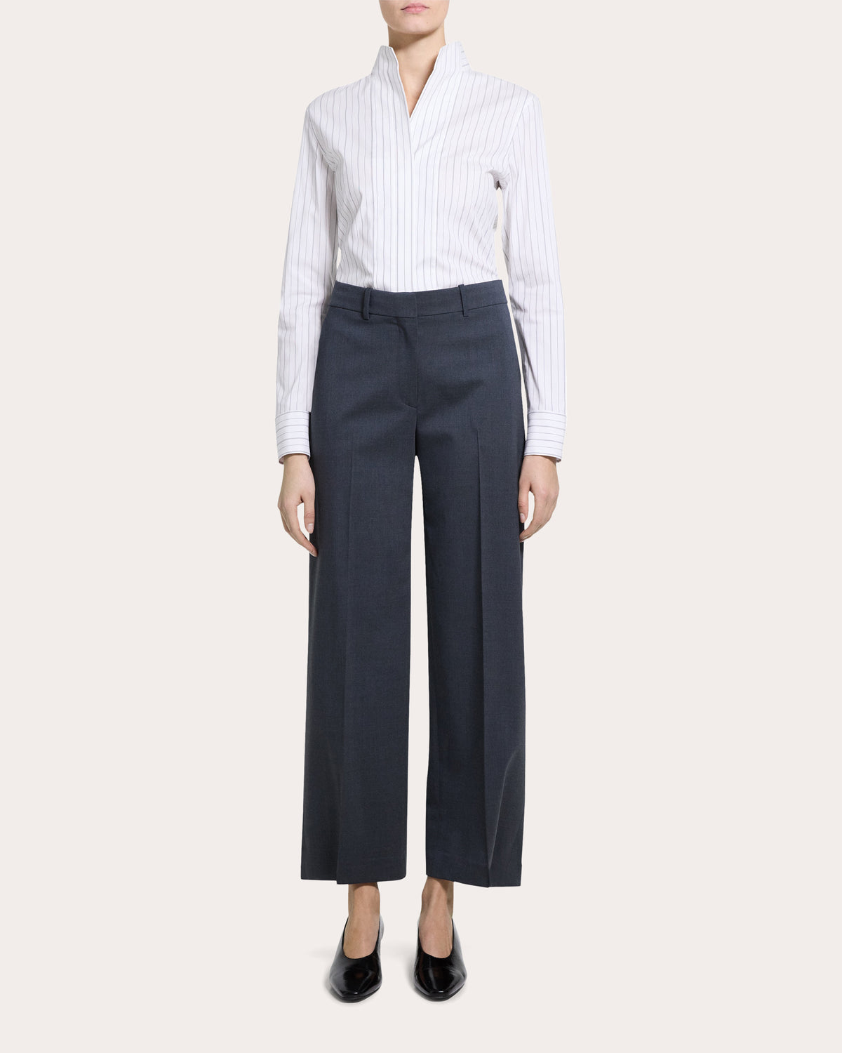 Good Wool Creased Trousers