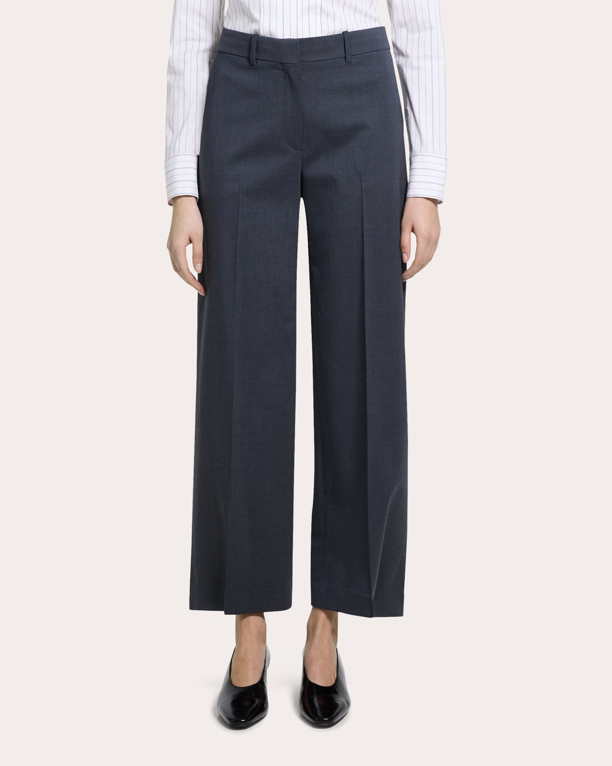 Good Wool Creased Trousers