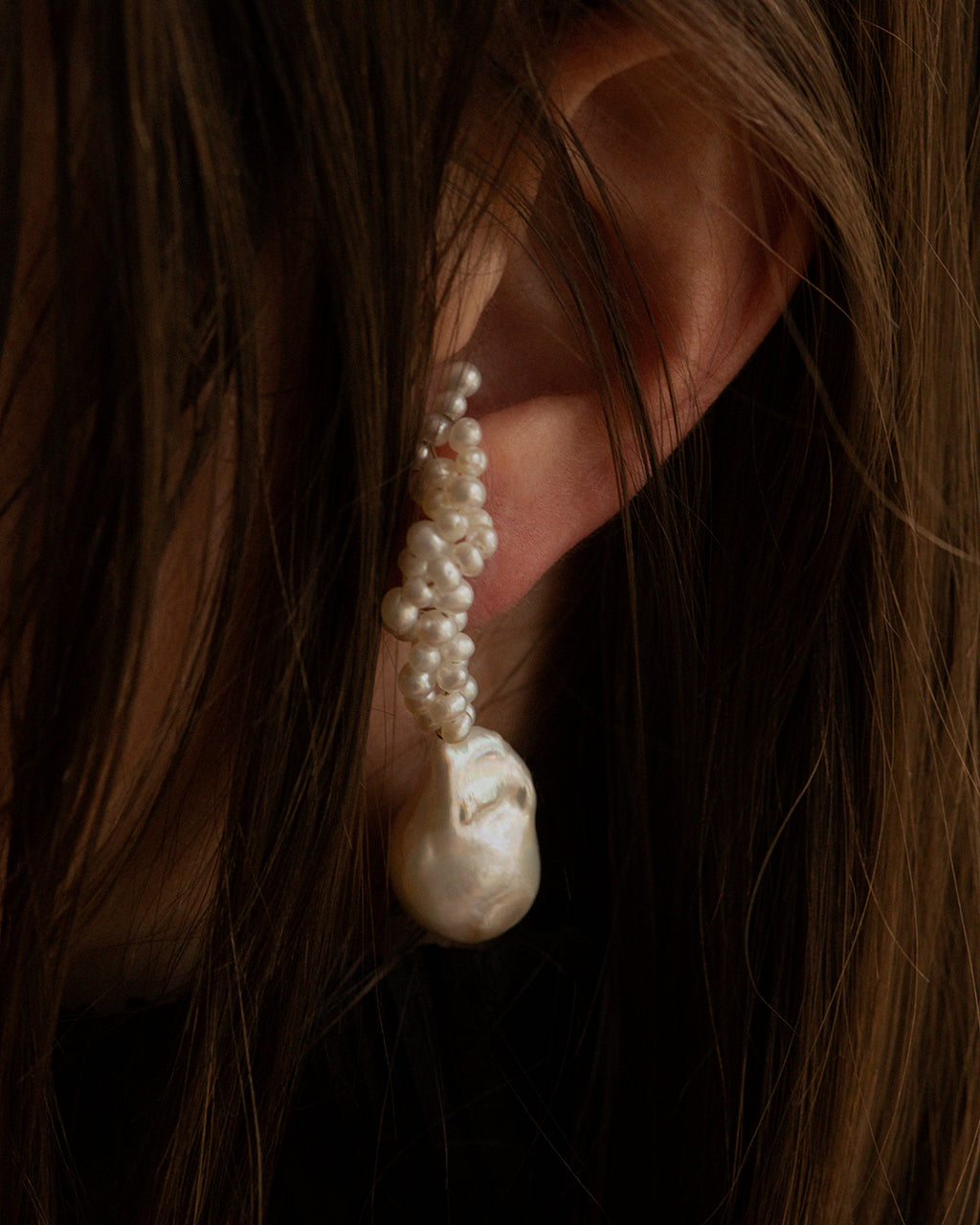 Pearl Gotcha Drop Earrings