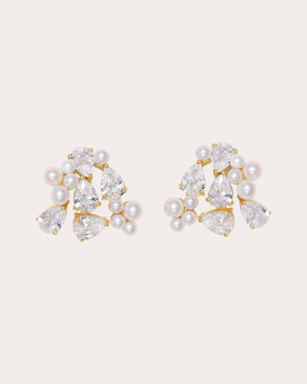 Pearl & Zirconia 'The Breaths We Dare To Take' Earrings