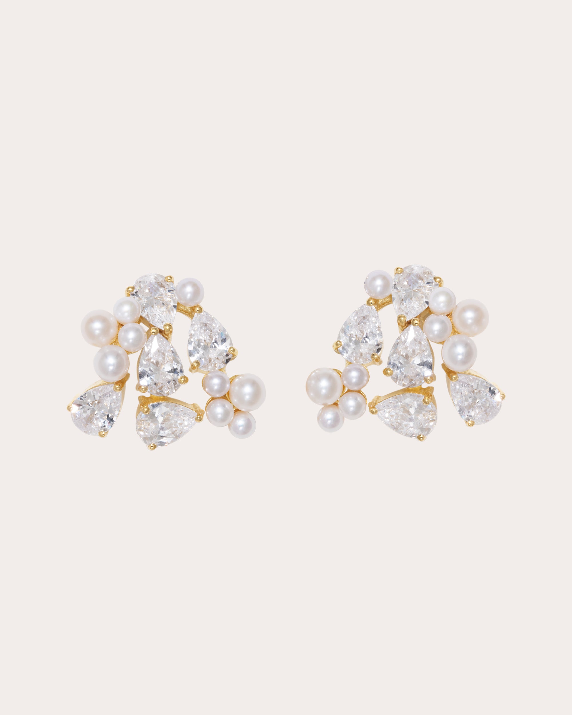 Pearl & Zirconia 'The Breaths We Dare To Take' Earrings