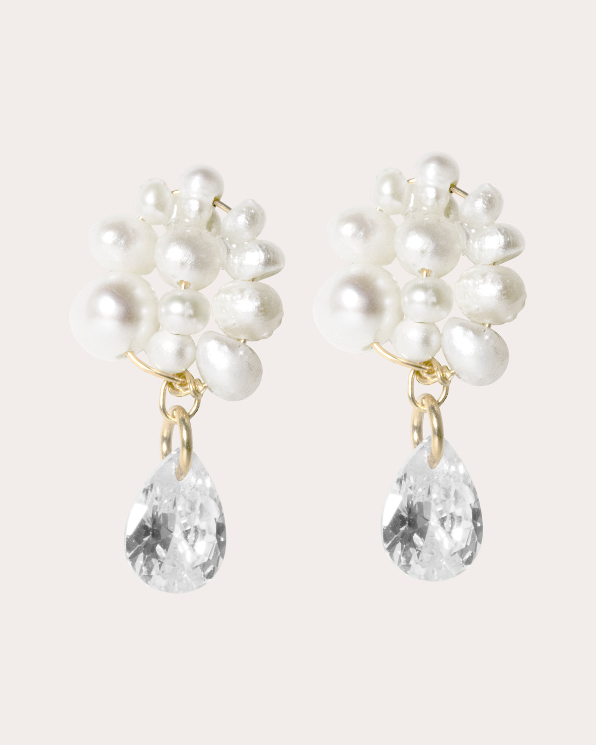 Time is Layered in Ice Drop Earrings