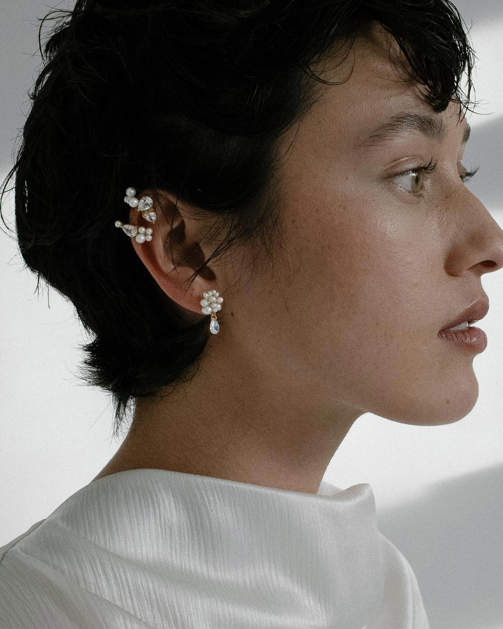 Time is Layered in Ice Drop Earrings