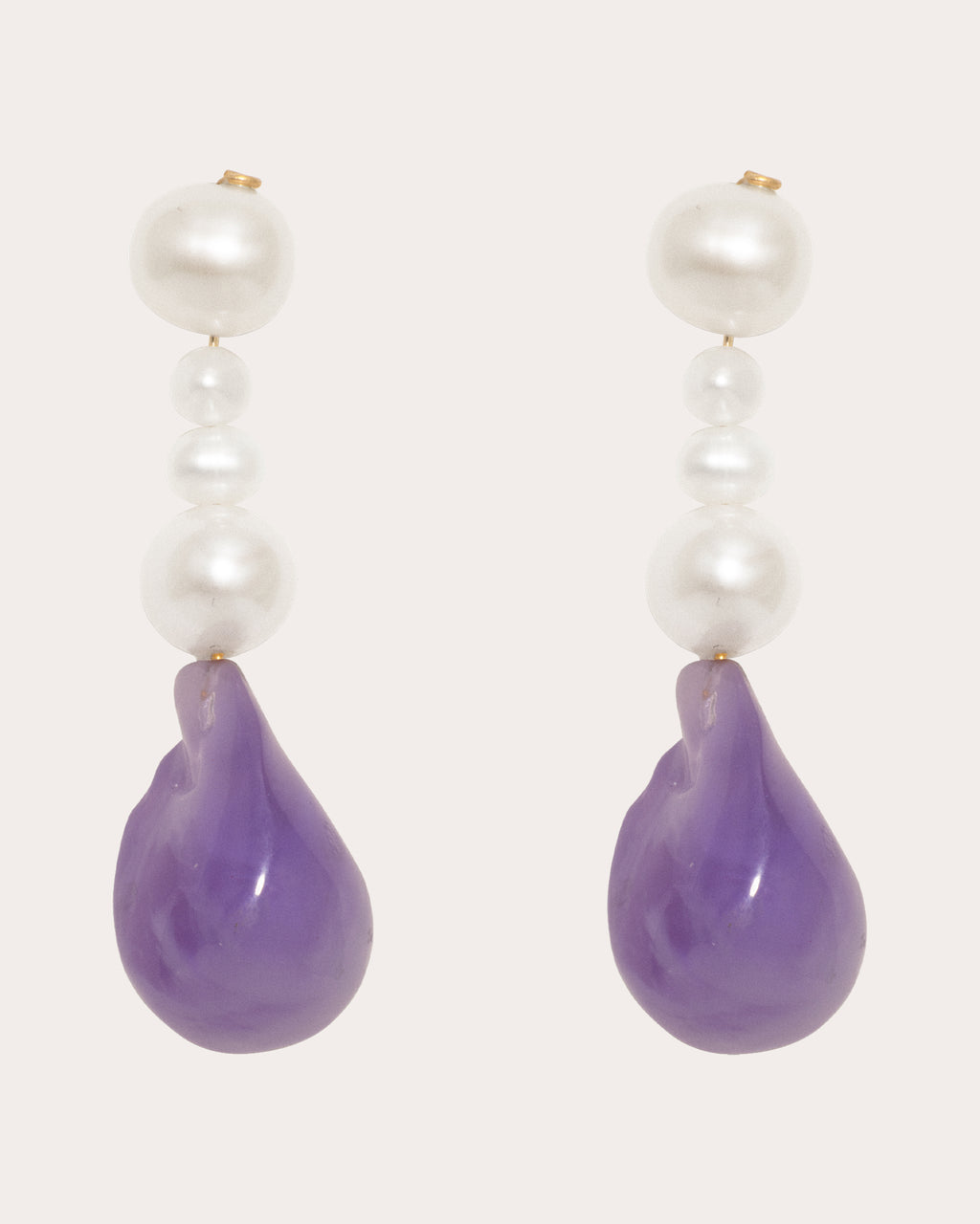Freshwater Pearl Pluck Drop Earrings
