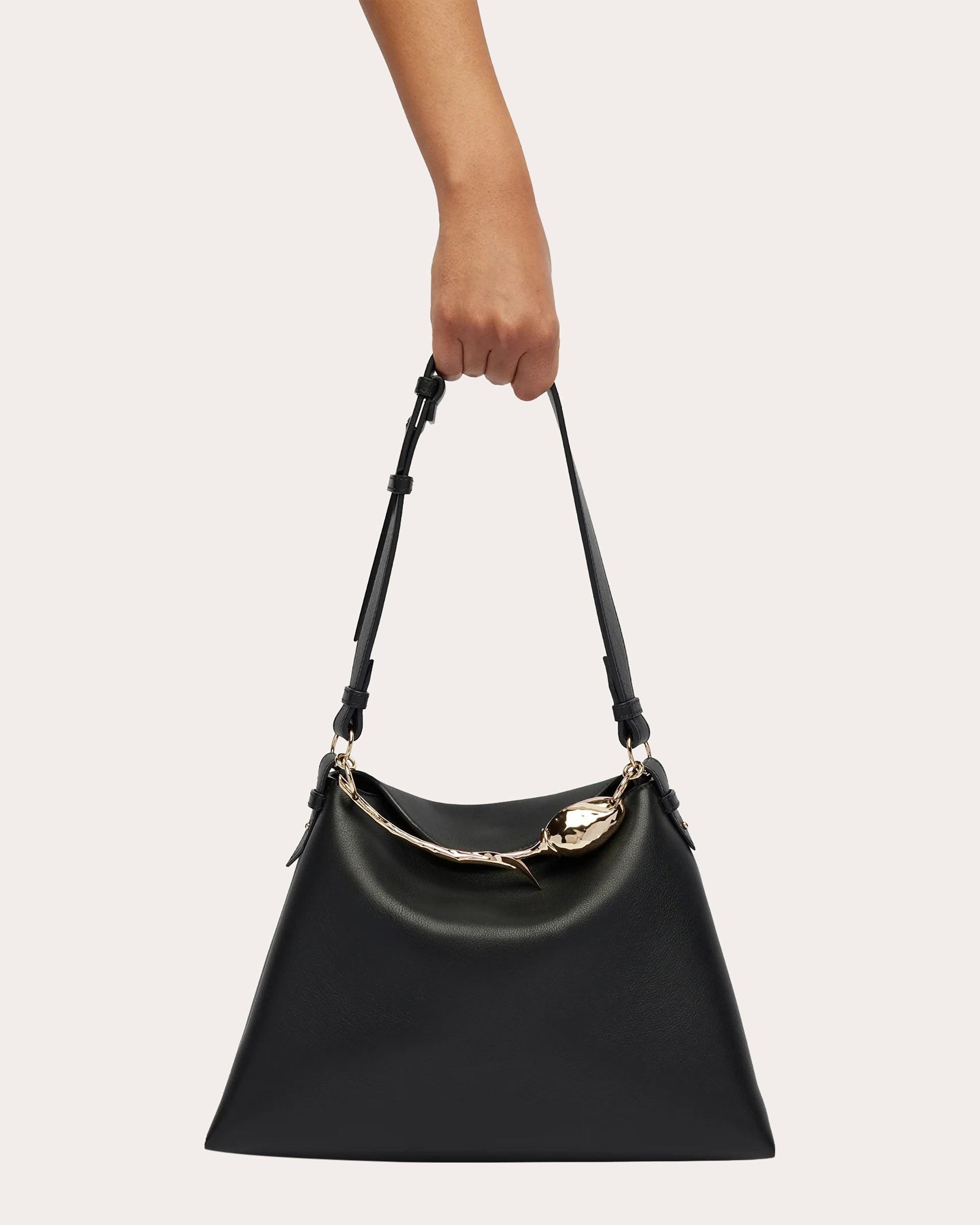 Large Bloom Leather Handbag