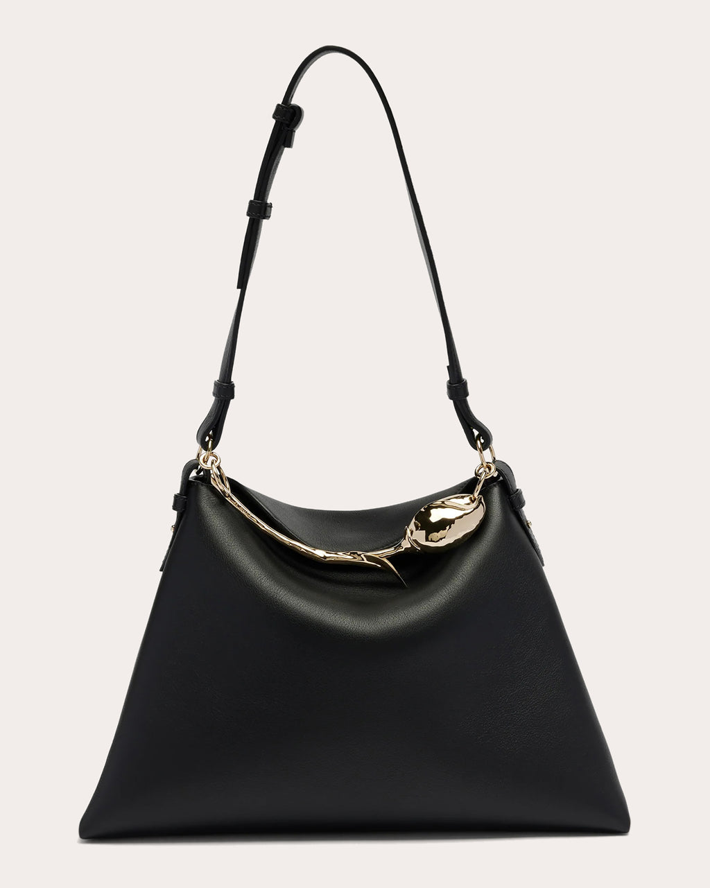 Large Bloom Leather Handbag