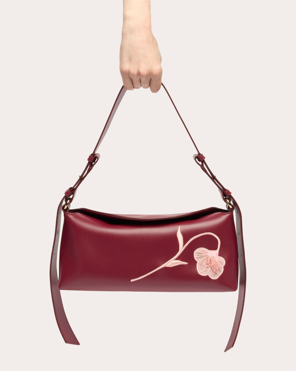East West Bloom Leather Handbag