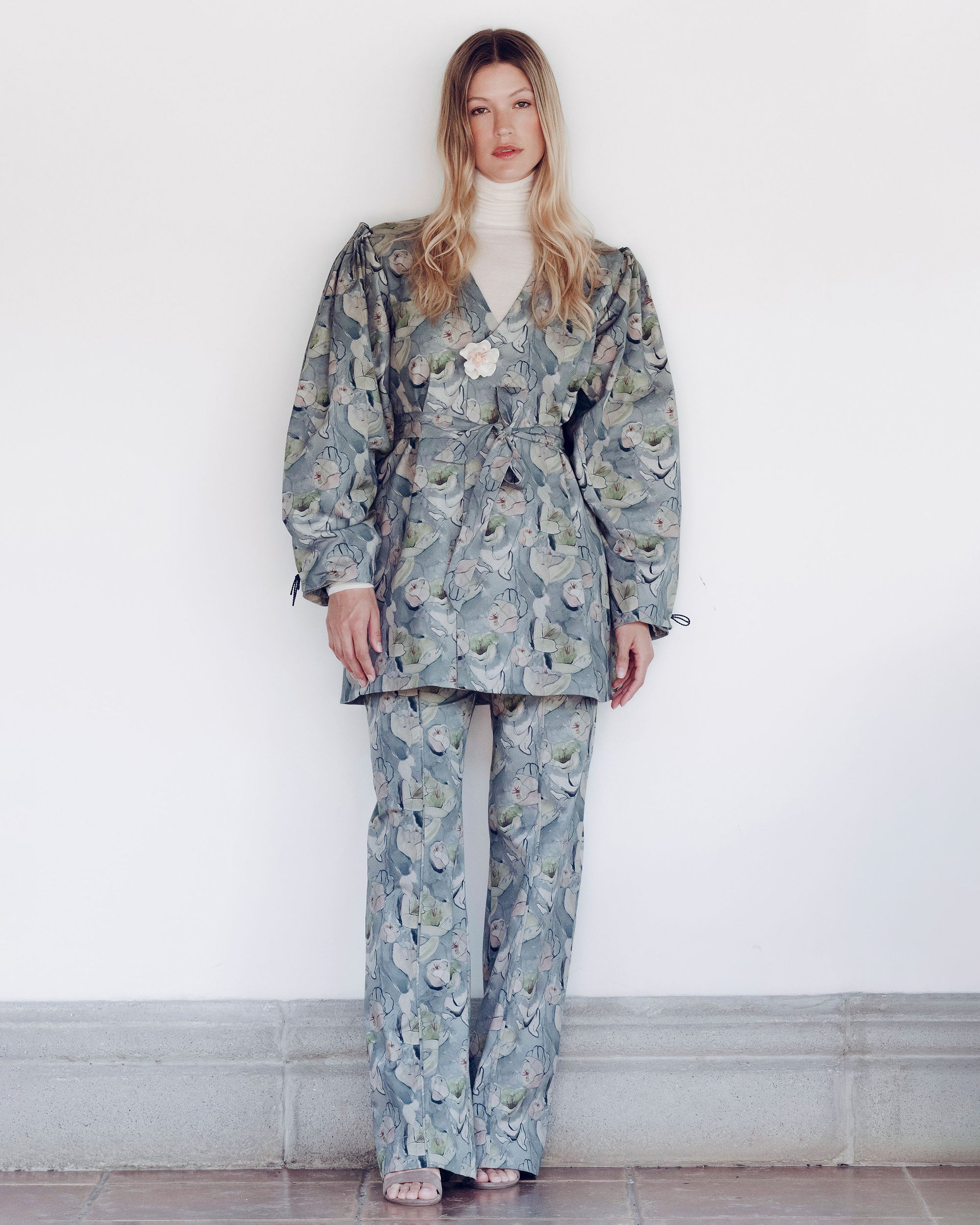 Abundance Floral Double-Breasted Coat