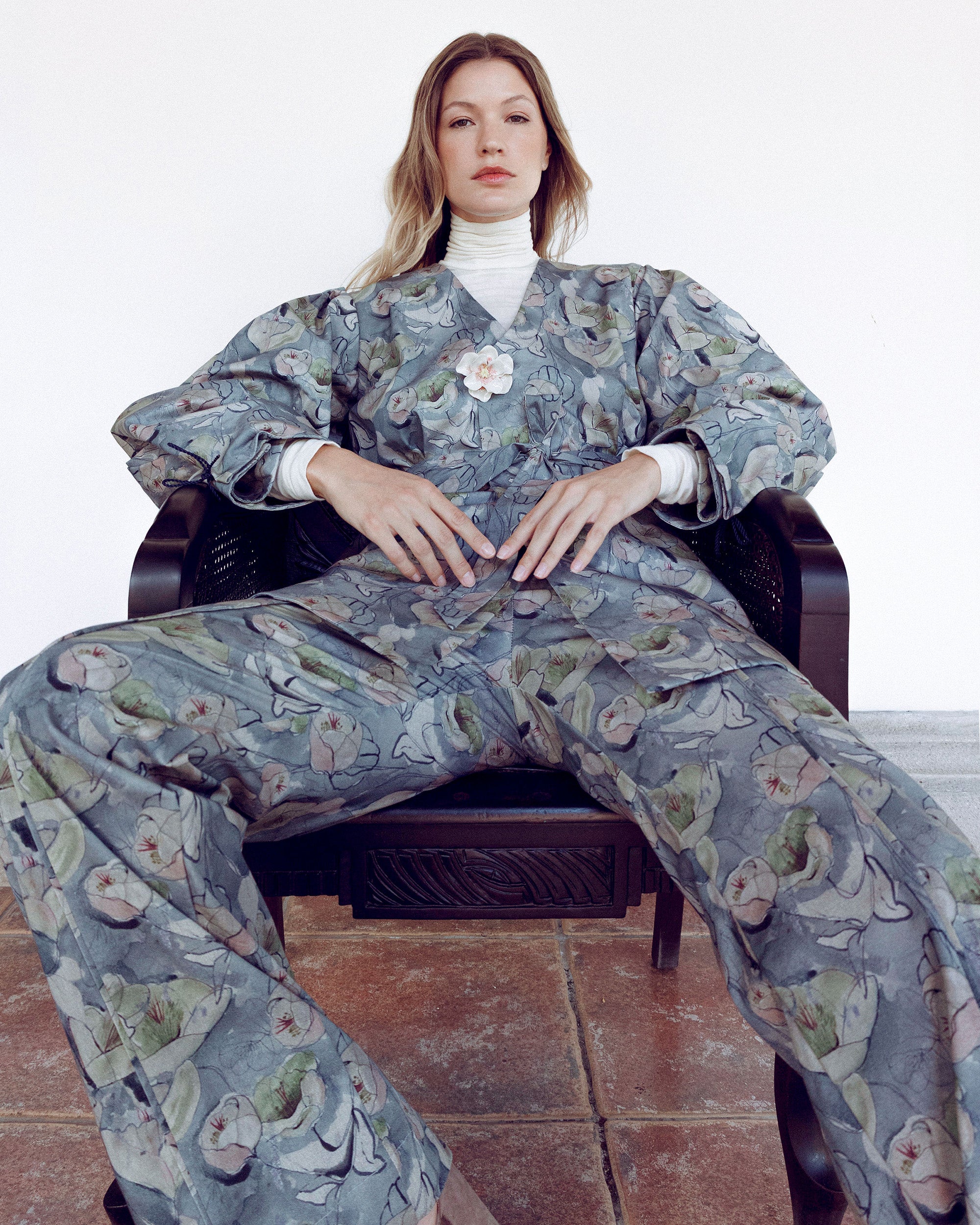 Intuition Floral Straight-Leg Pants