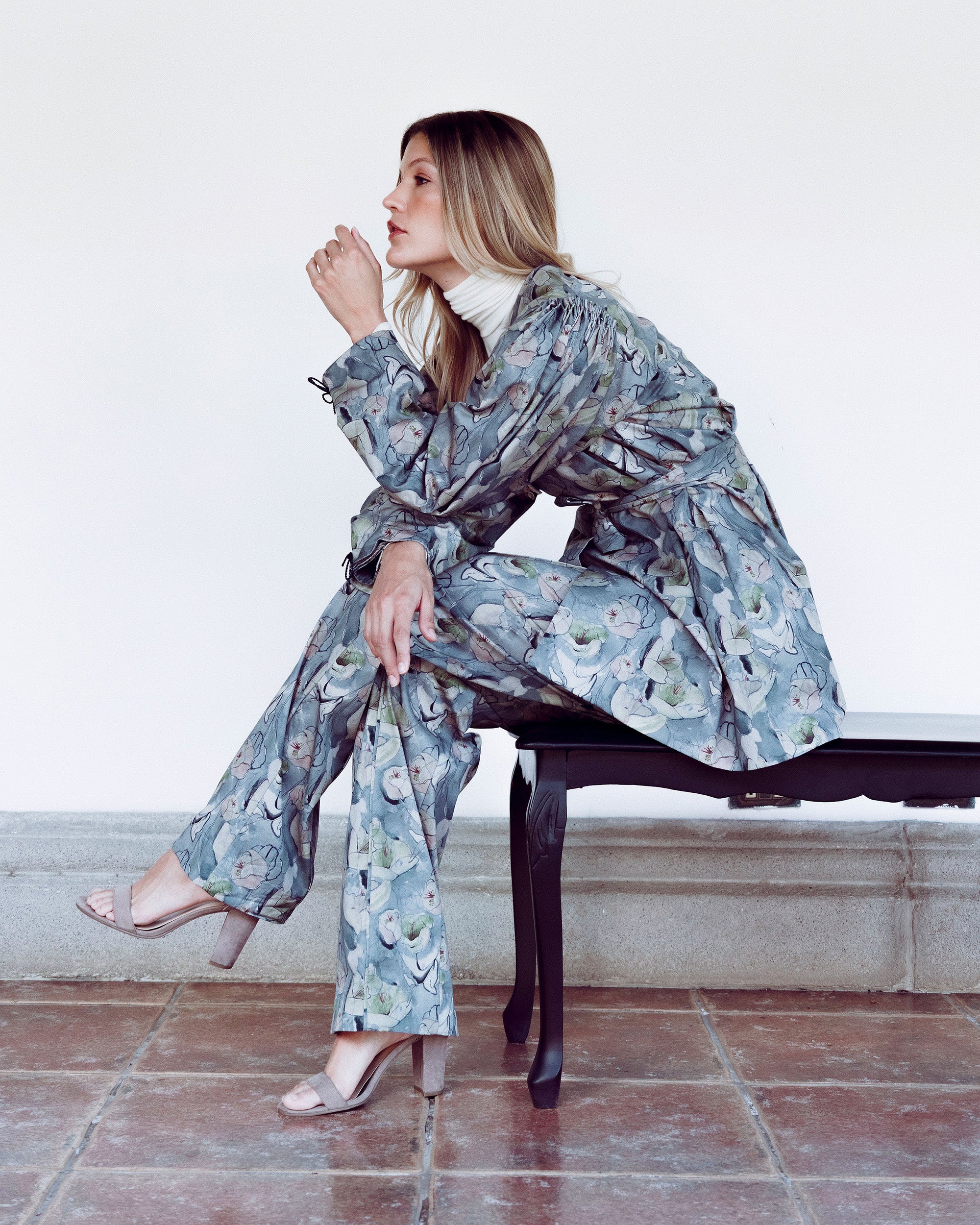 Abundance Floral Double-Breasted Coat