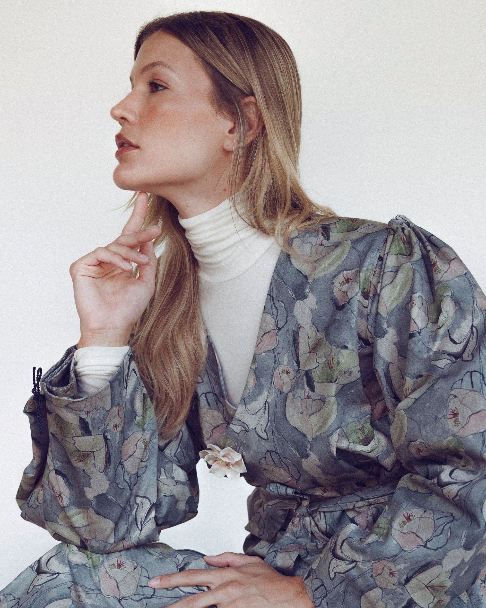 Abundance Floral Double-Breasted Coat
