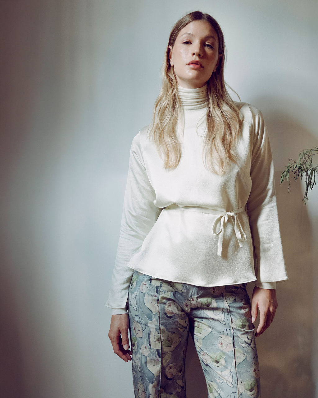 Wholesome Silk Long-Sleeve Top