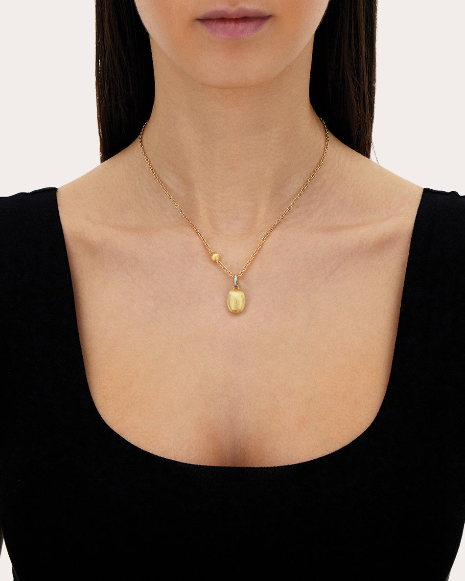 Diamond & 18k Gold Medium Boules Charm