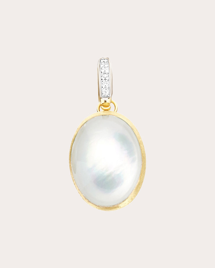 Diamond & Mother of Pearl 18k Gold Medium Dolce Vita Pendant