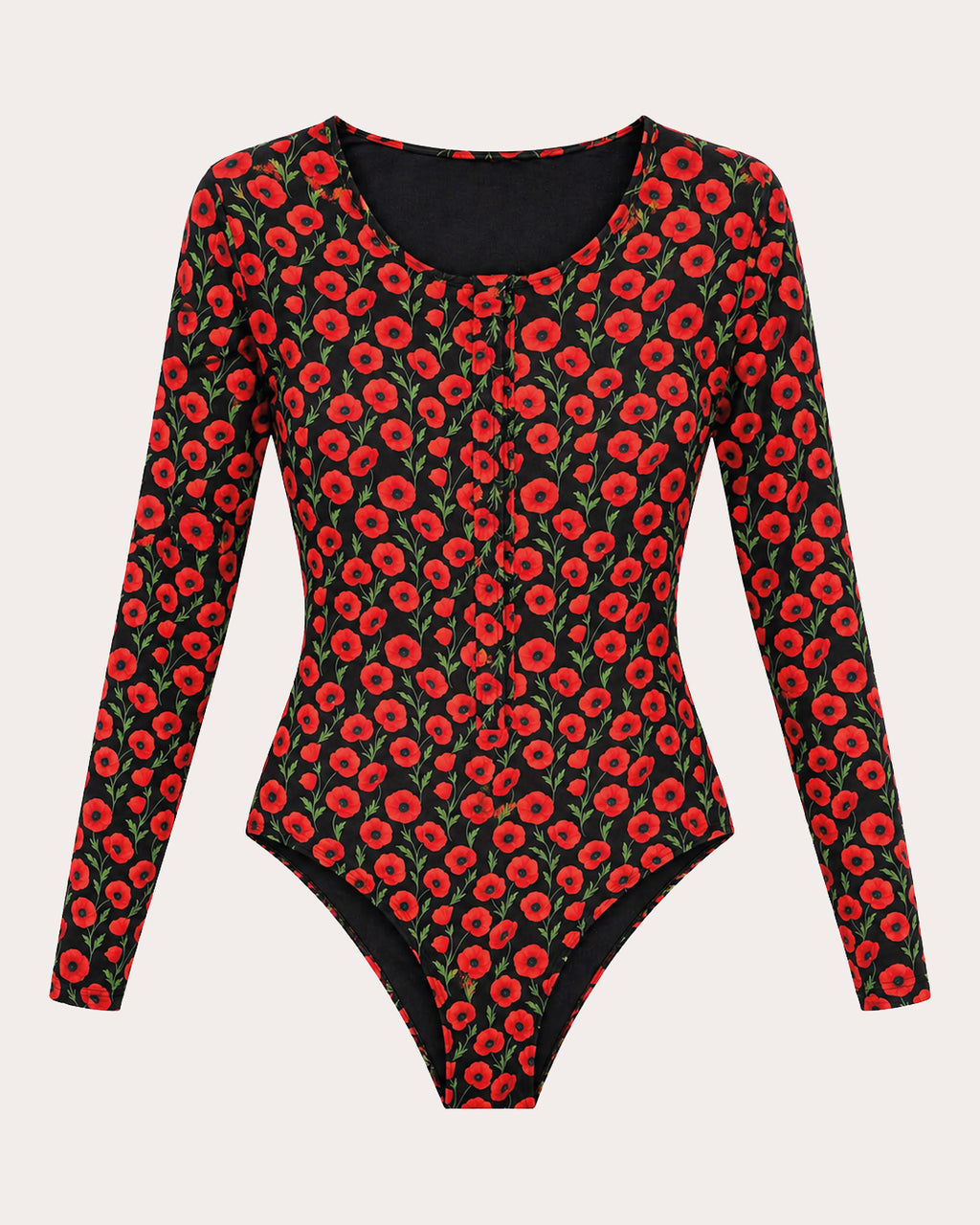 Paradiso Floral Long-Sleeve One-Piece