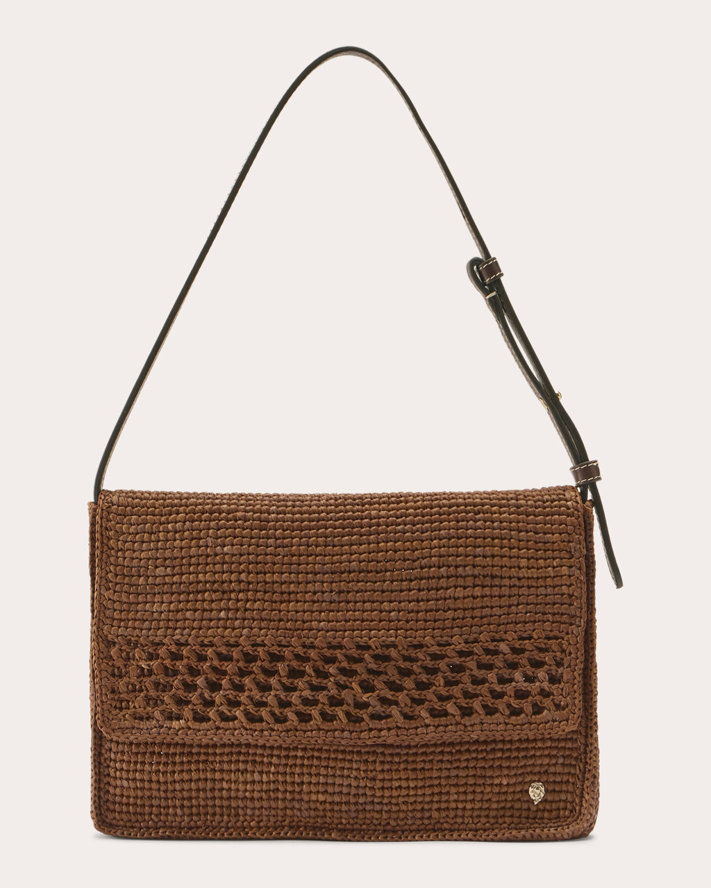 Poppy Crocheted Raffia Crossbody Bag