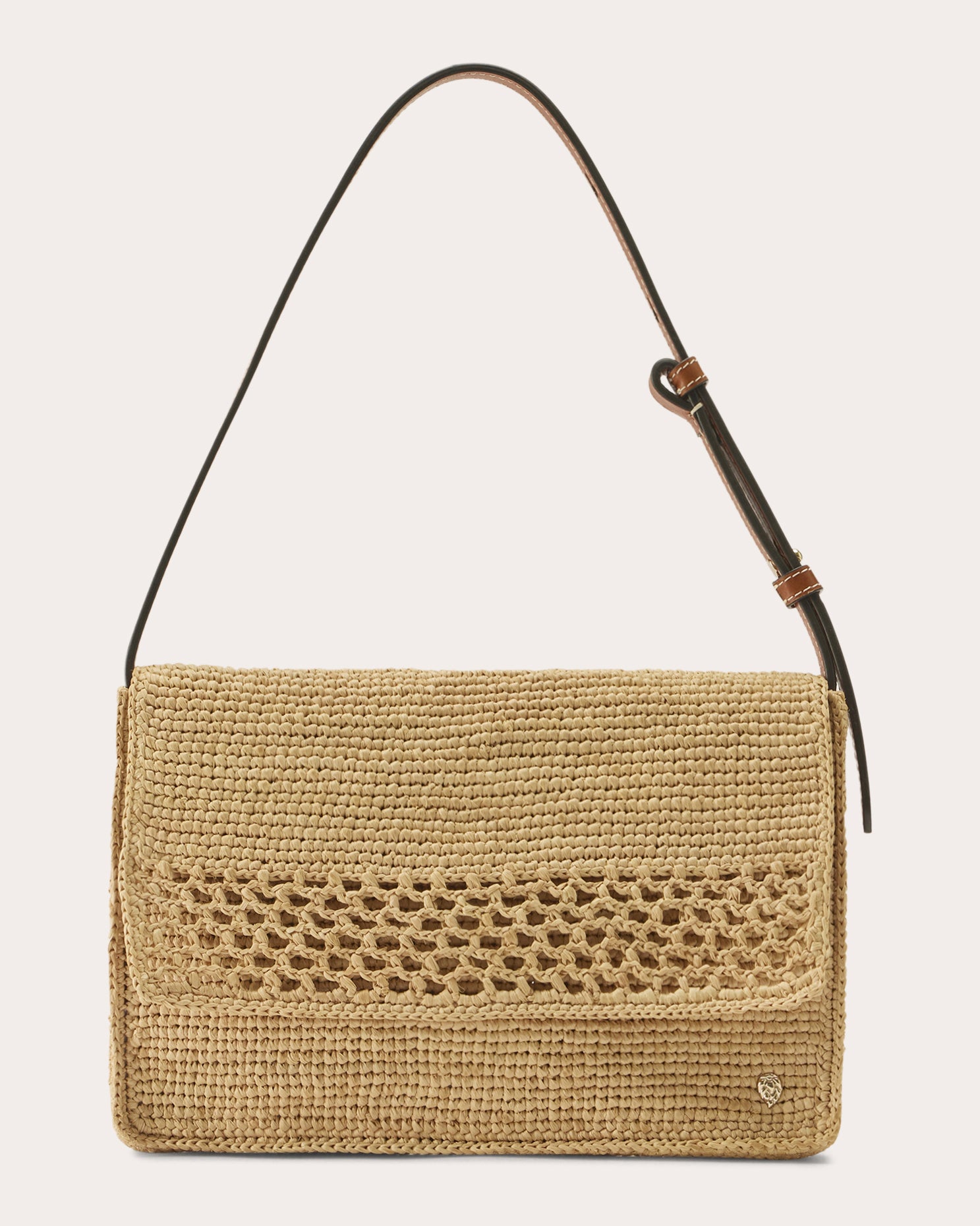 Kumana Crocheted Raffia Crossbody Bag | Olivela