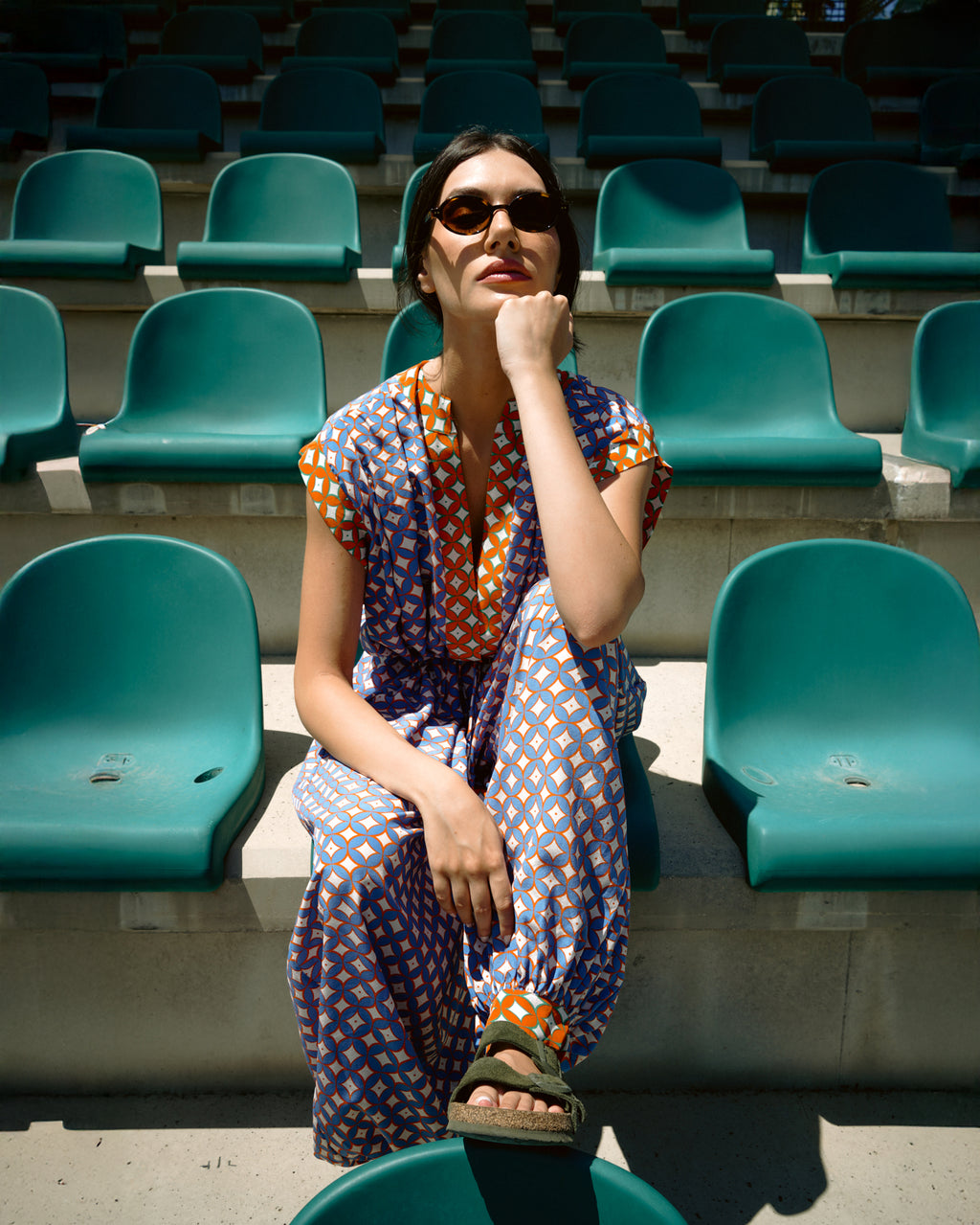 Jiyu Psyche Silk Harem Jumpsuit