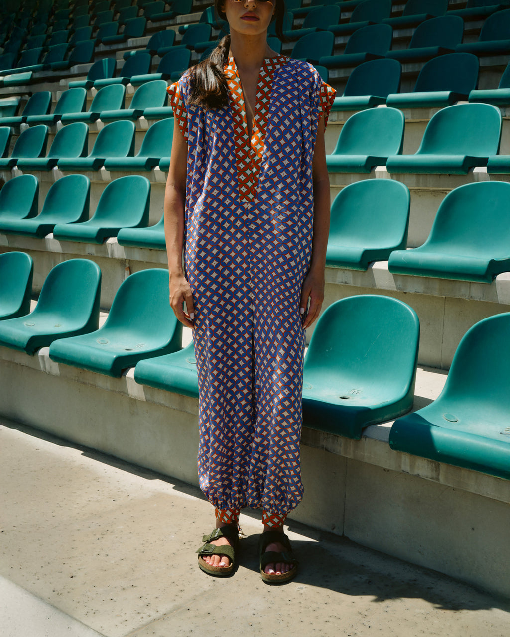 Jiyu Psyche Silk Harem Jumpsuit