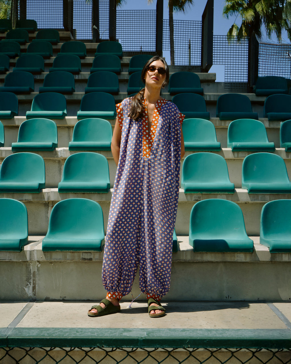 Jiyu Psyche Silk Harem Jumpsuit
