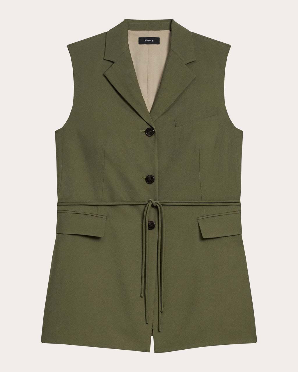 Washed Twill Vented Vest