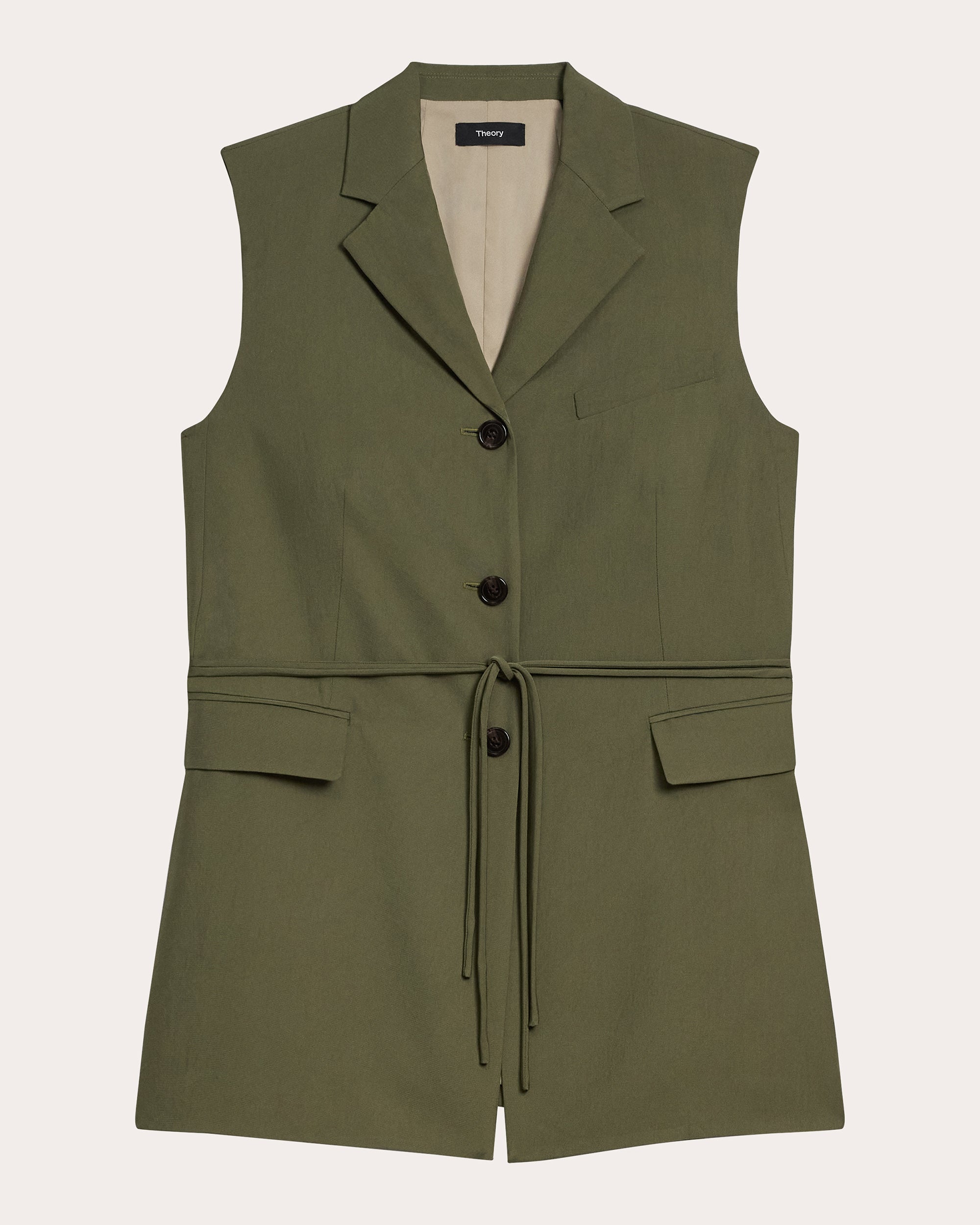 Washed Twill Vented Vest