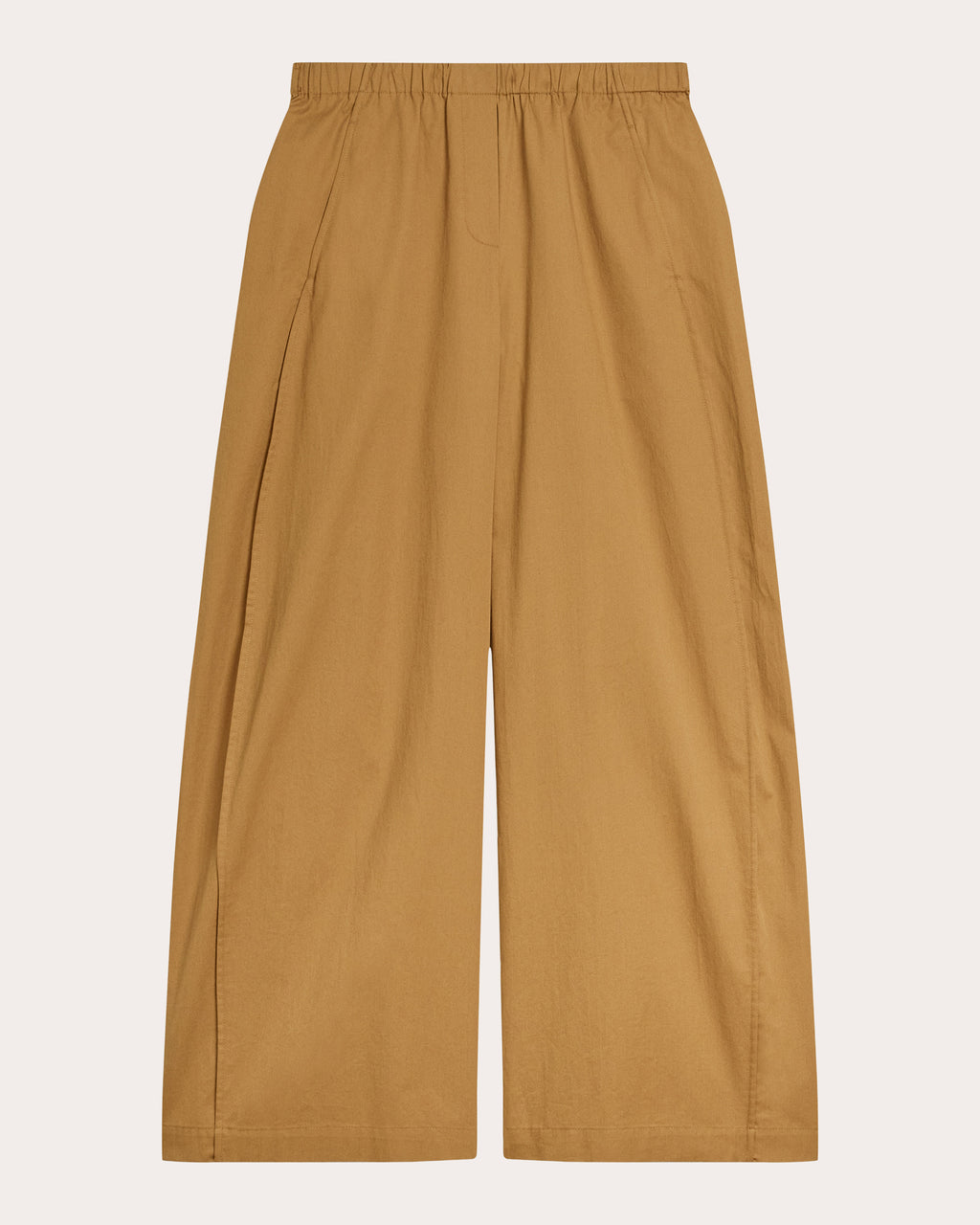 Cotton Curved Parachute Pants
