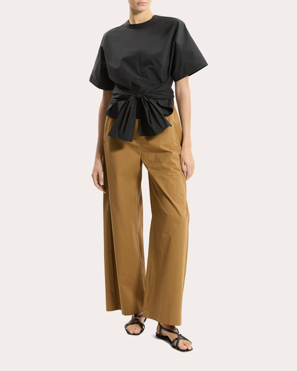 Boxy Tie-Front Top