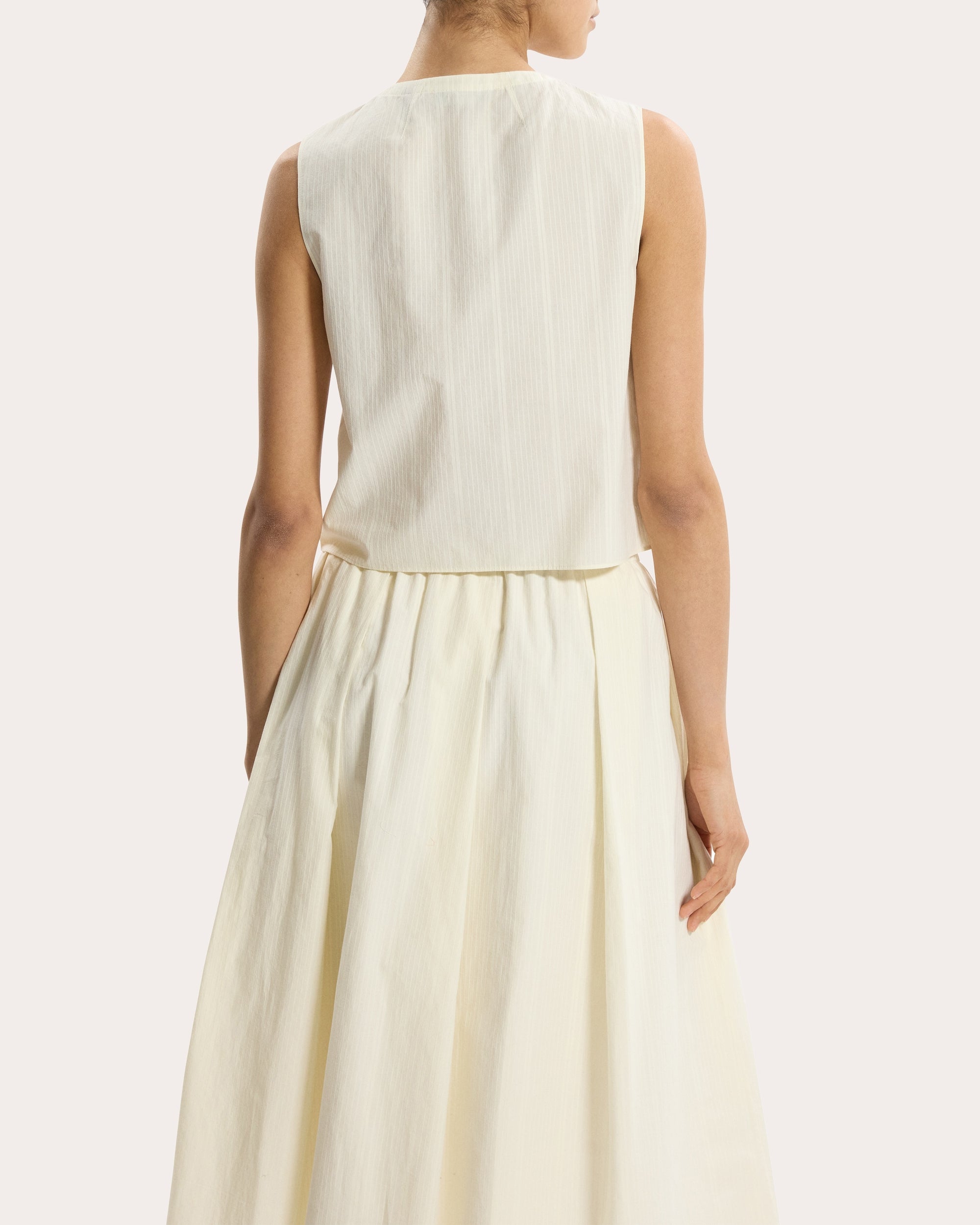 Corded Cotton Button Shell