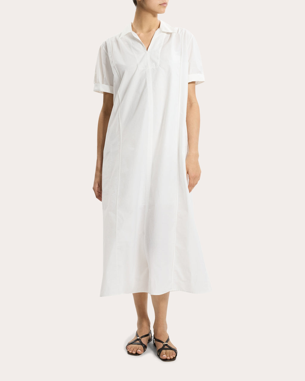 Gathered Popover Dress