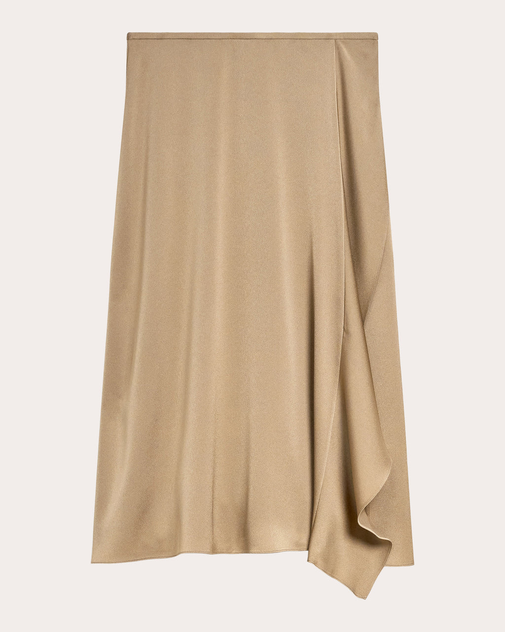 Satin Draped Sarong Skirt