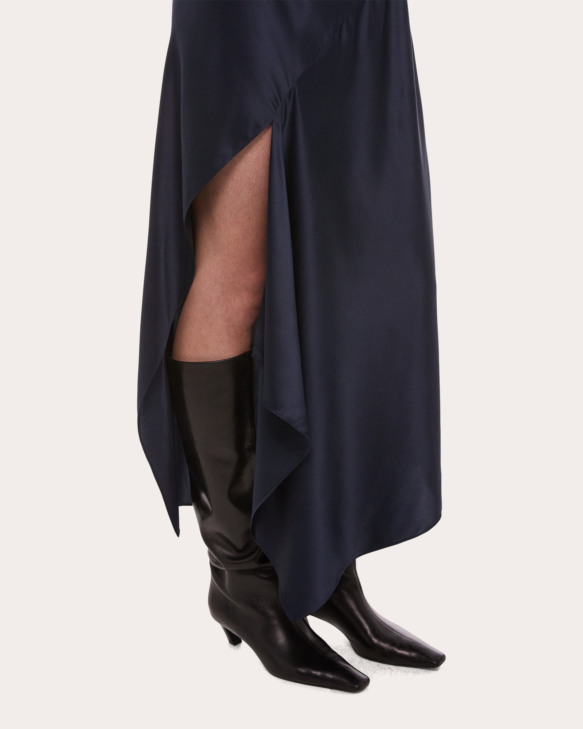 Silk Handkerchief Slip Skirt