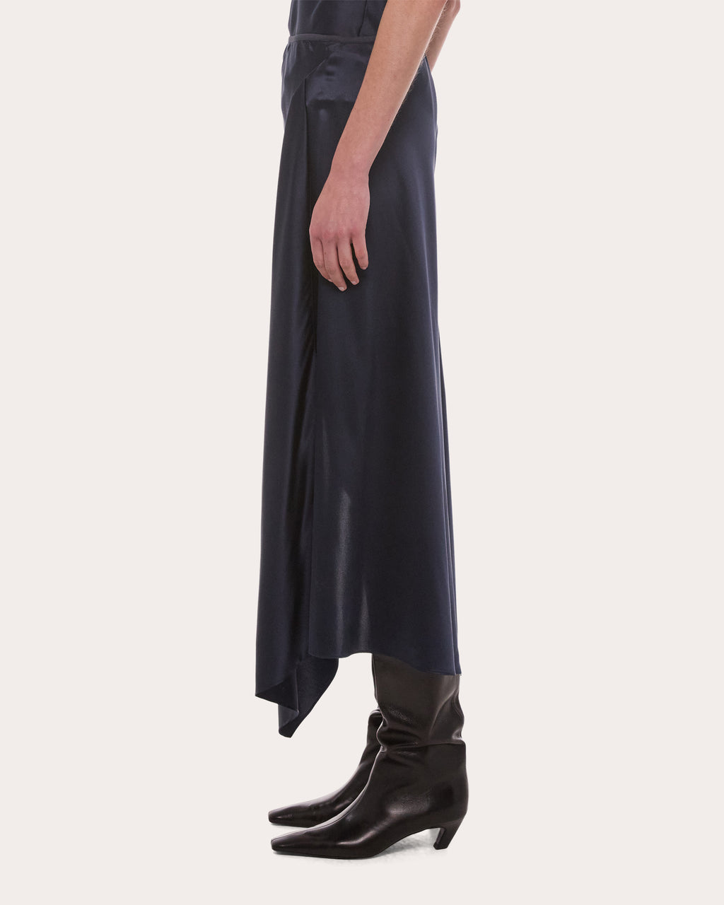 Silk Handkerchief Slip Skirt
