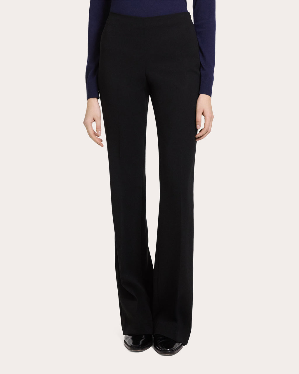 Demitria Crepe Slim Flare Pants
