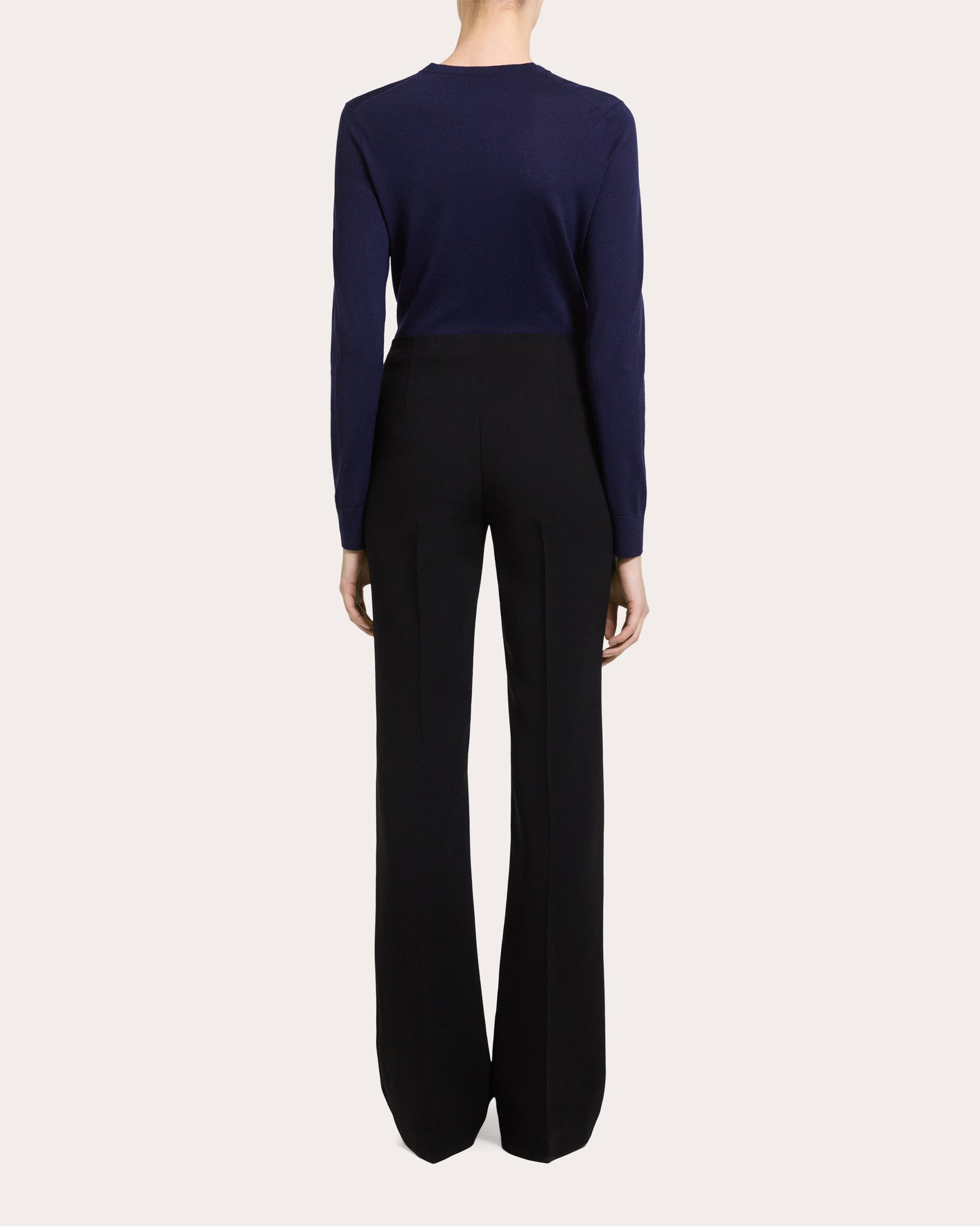 Demitria Crepe Slim Flare Pants