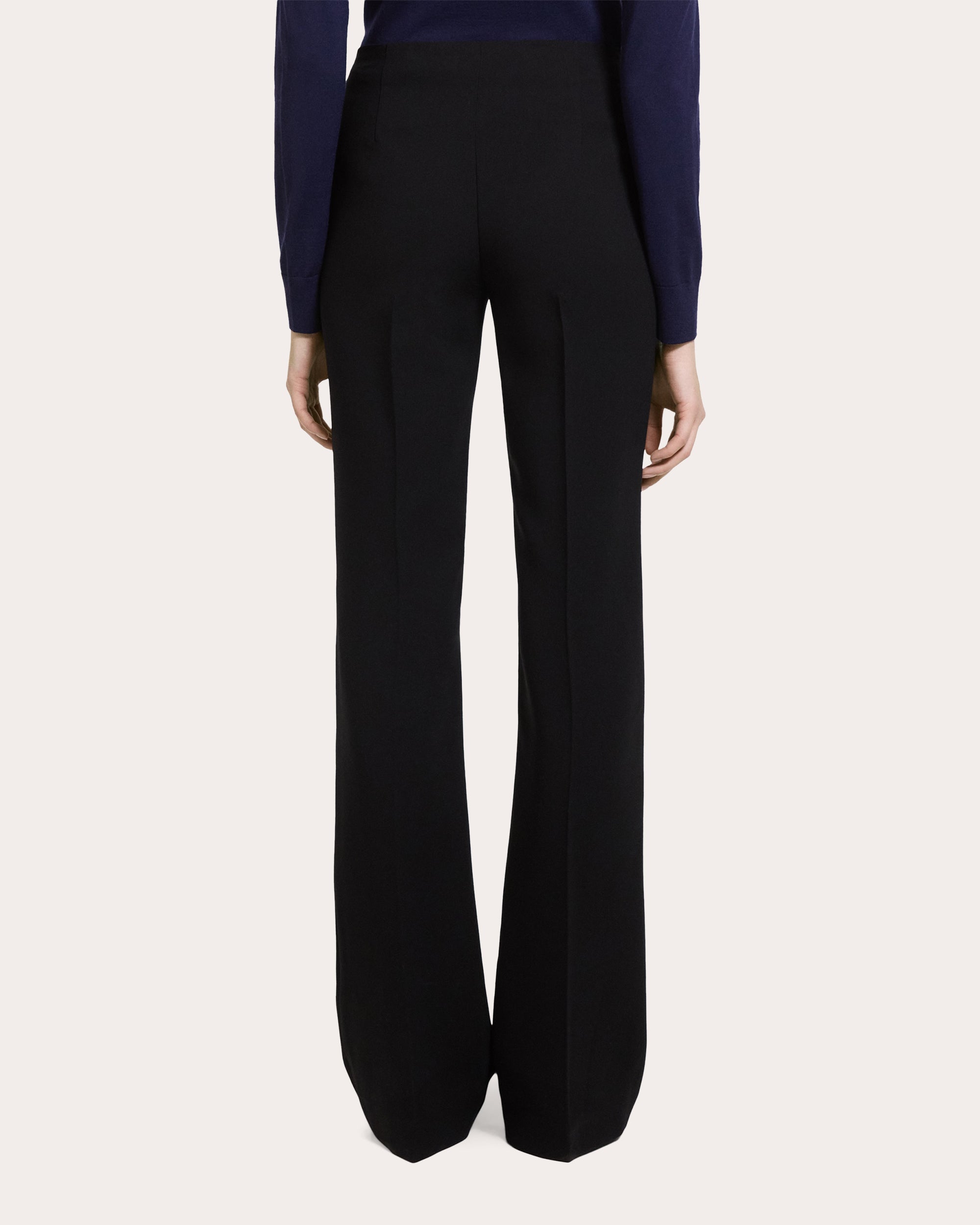 Demitria Crepe Slim Flare Pants
