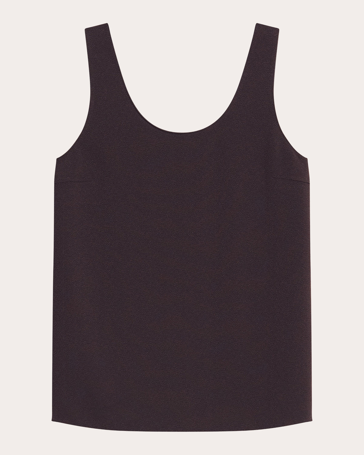 Crepe Scoop Neck Tank Top