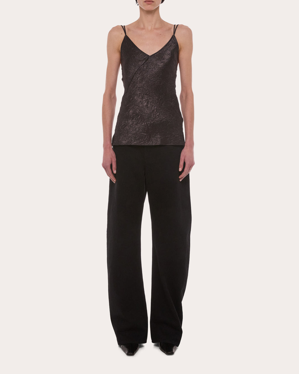 Crinkle Slip Tank Top