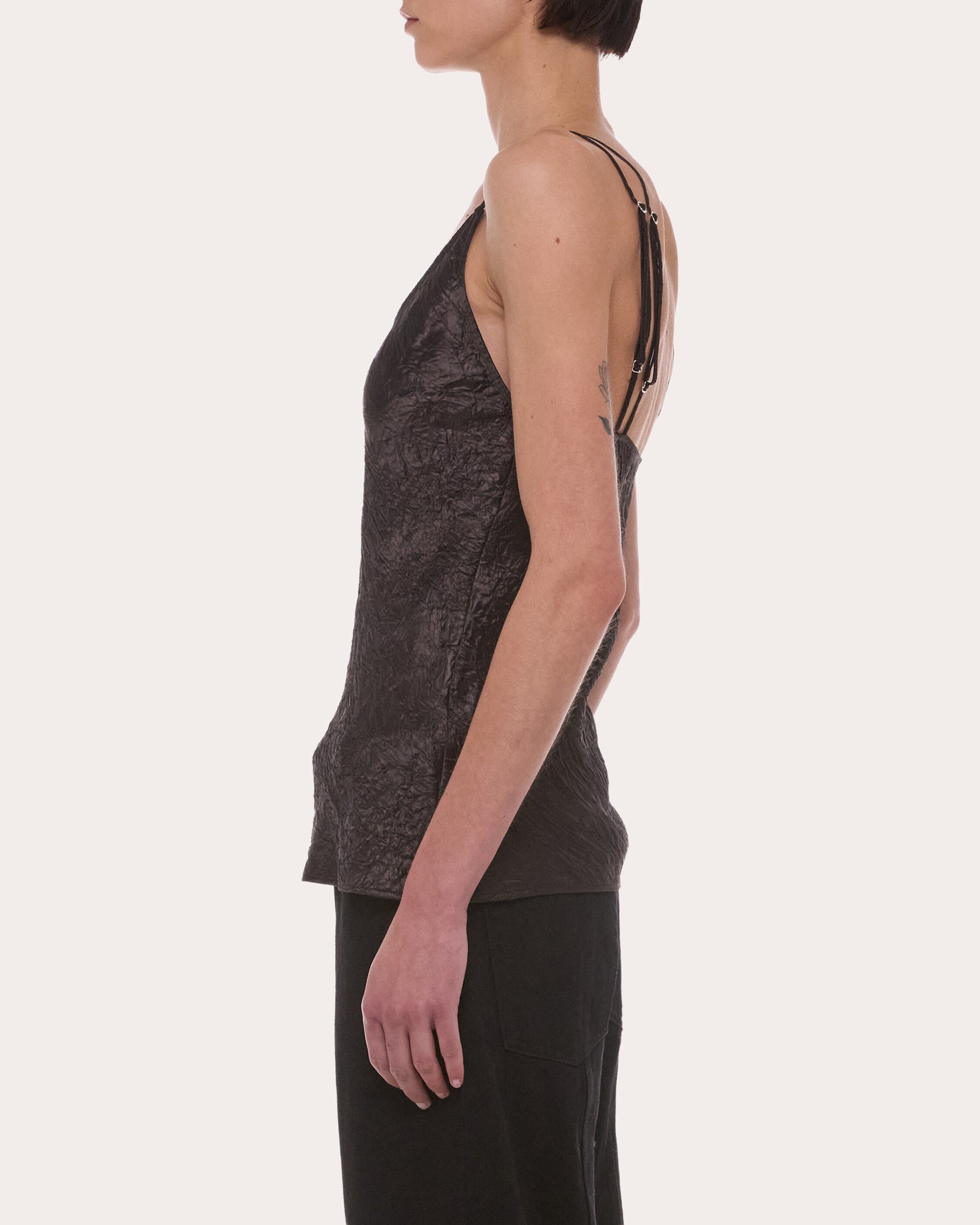 Crinkle Slip Tank Top