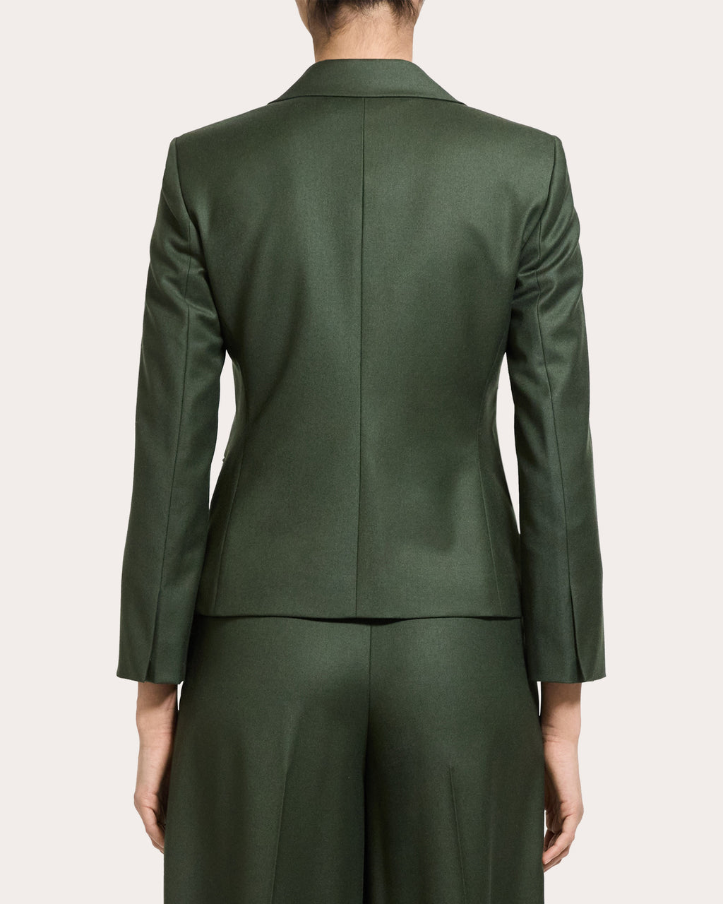 Sleek Flannel Slim Single-Breasted Blazer