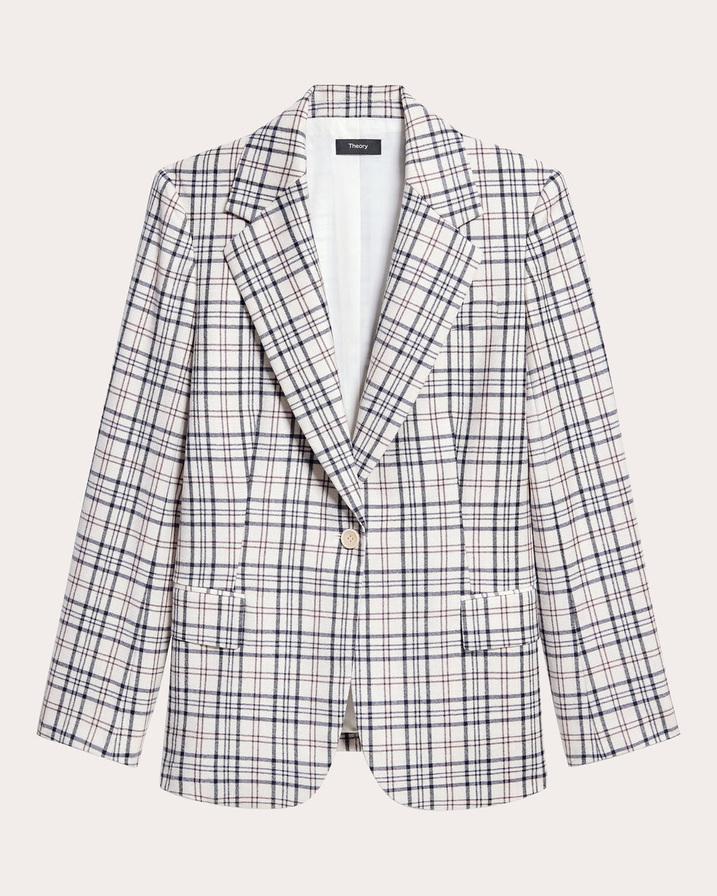 Plaid Sleek Flannel Lynnia Blazer