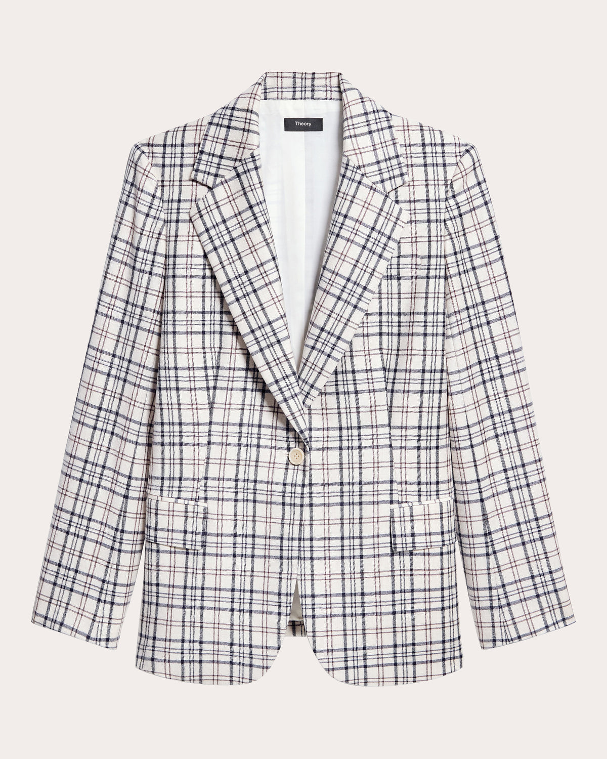 Plaid Sleek Flannel Lynnia Blazer