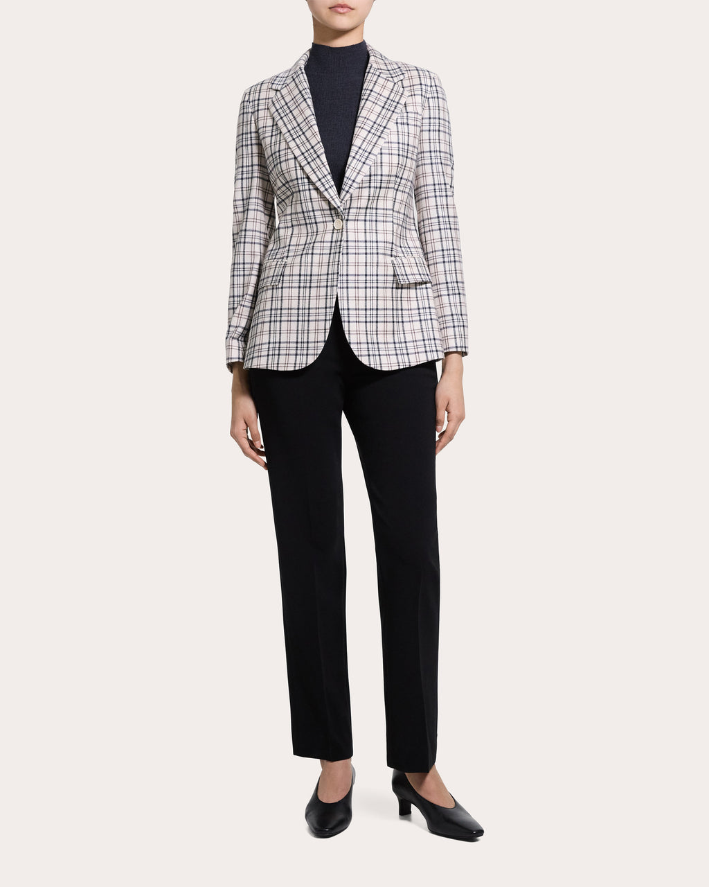 Plaid Sleek Flannel Lynnia Blazer