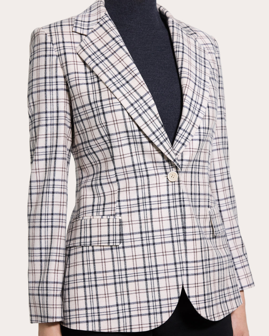Plaid Sleek Flannel Lynnia Blazer