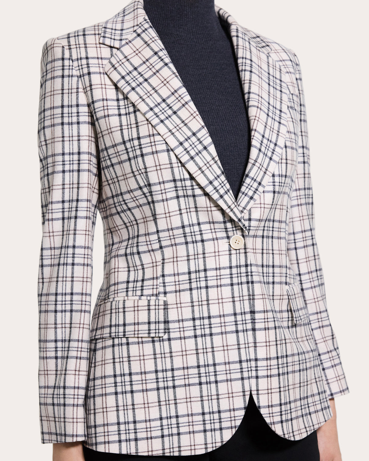 Plaid Sleek Flannel Lynnia Blazer