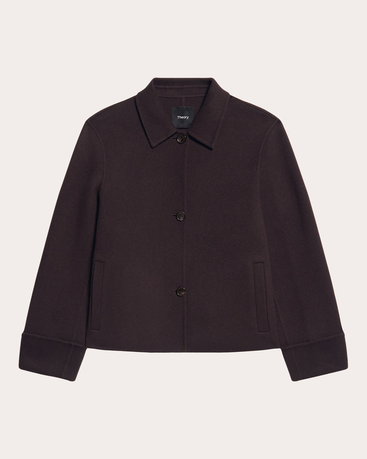 Wool Cashmere Boxy Shirt Jacket
