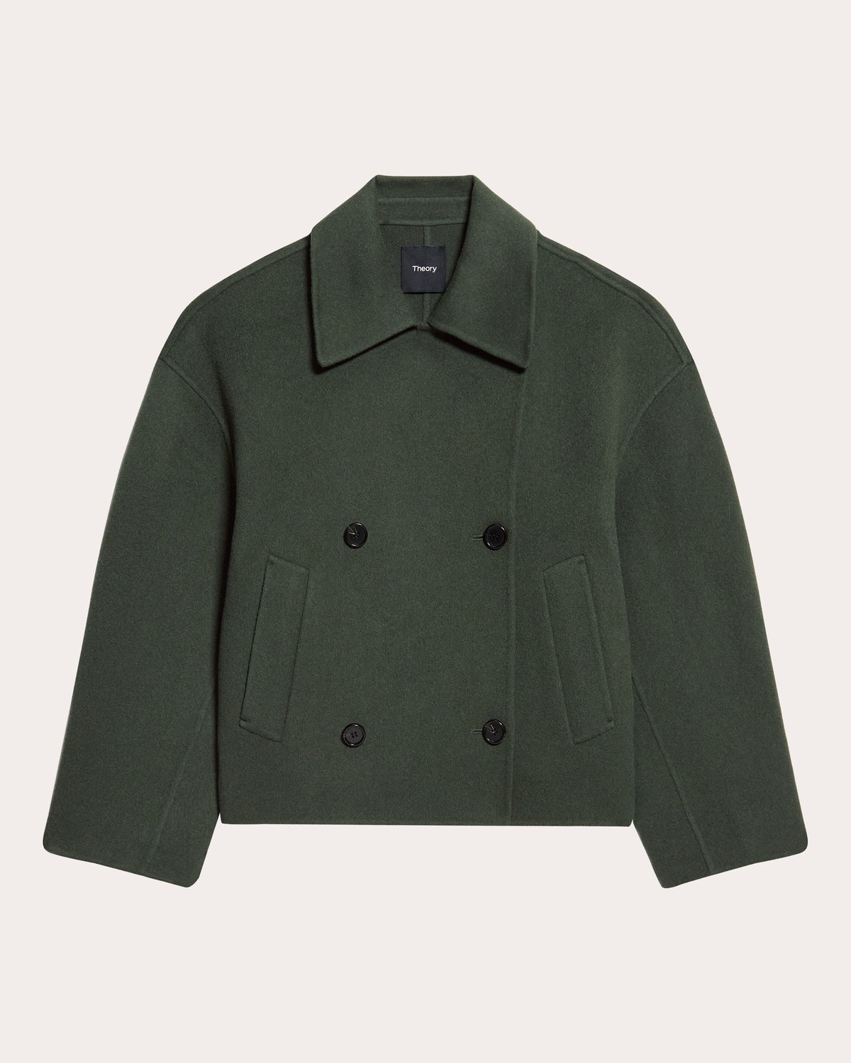 Wool Cashmere Double-Breasted Peacoat