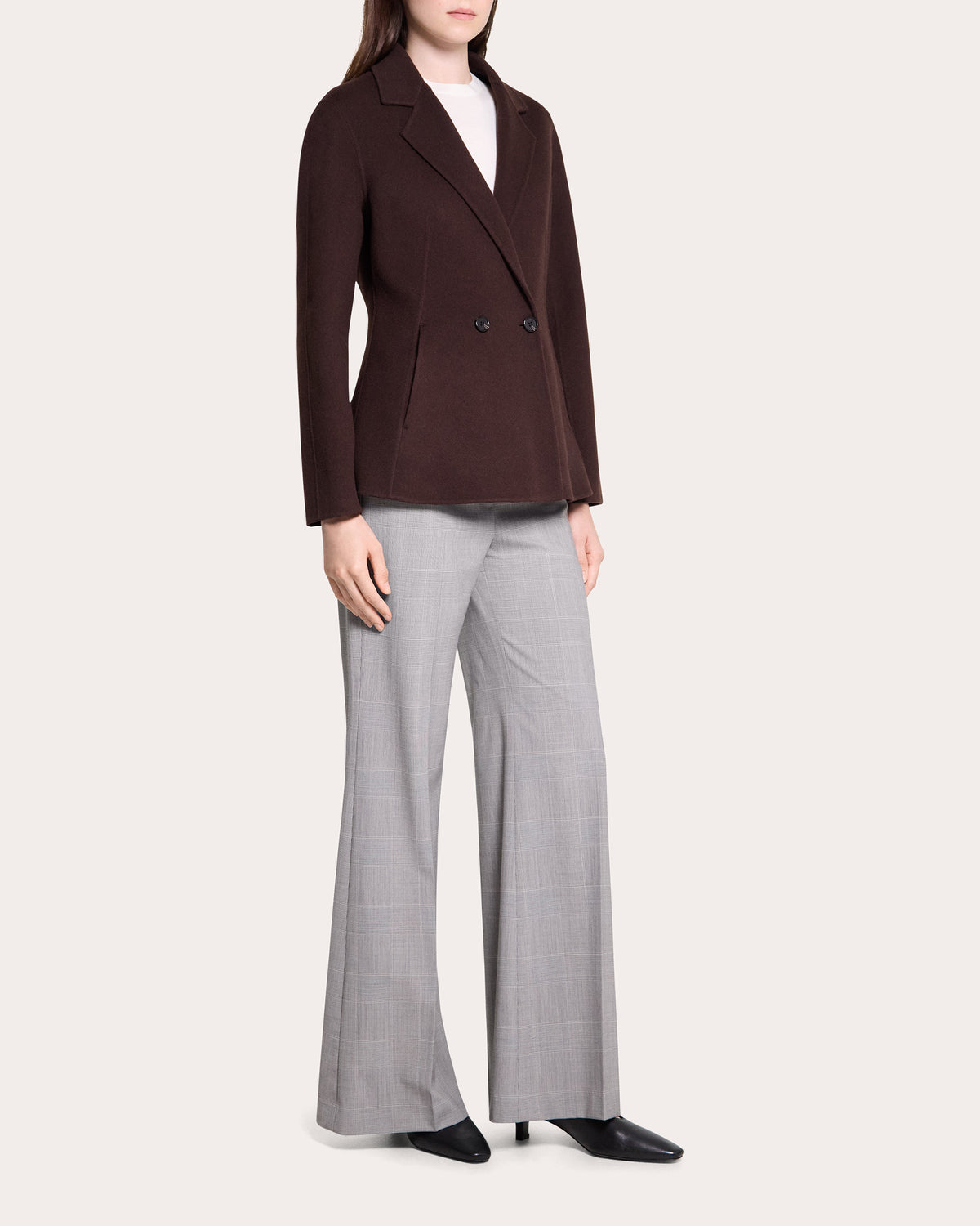 Wool Shaped Blazer Coat