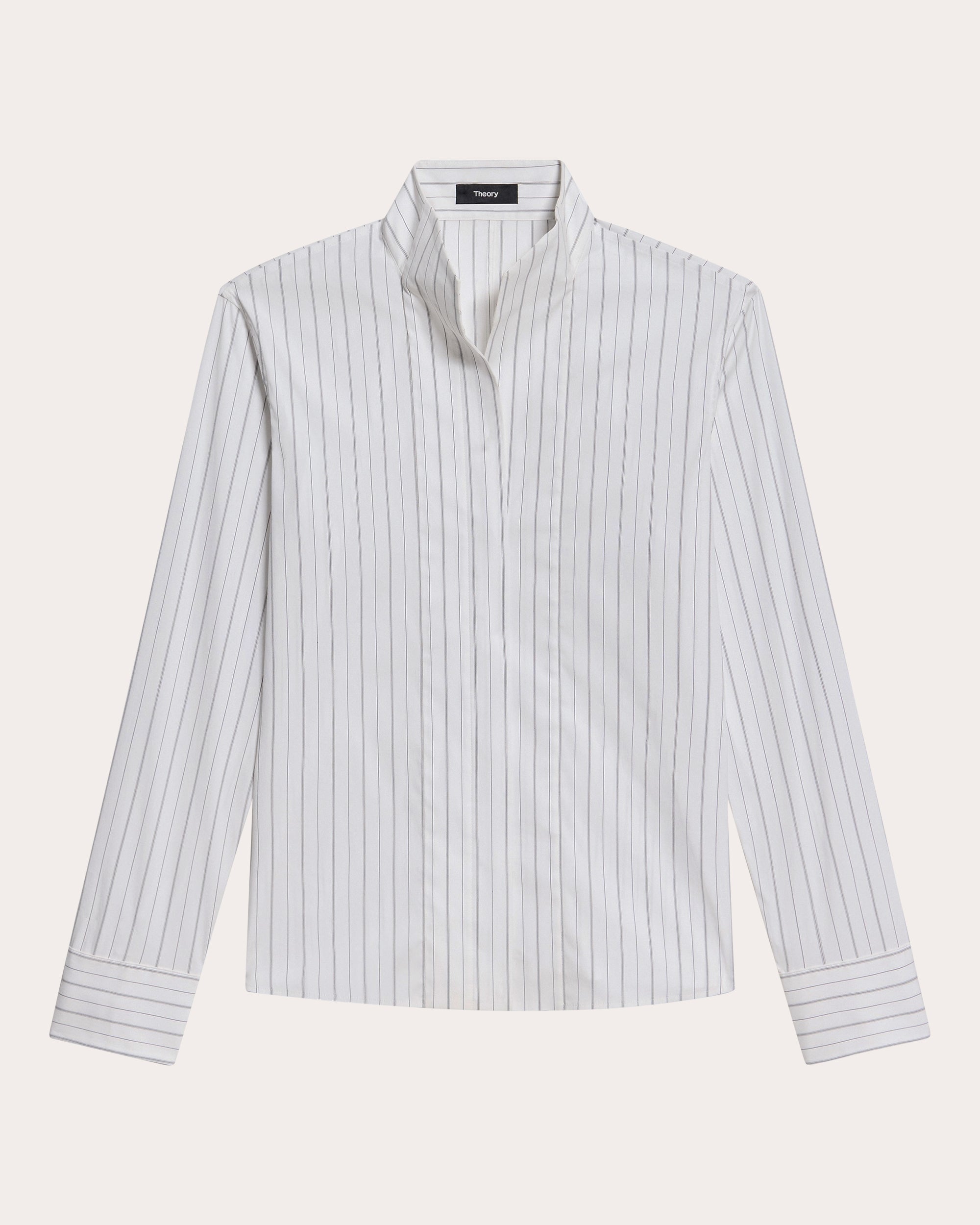 Stripe Poplin Slim Tailored Shirt